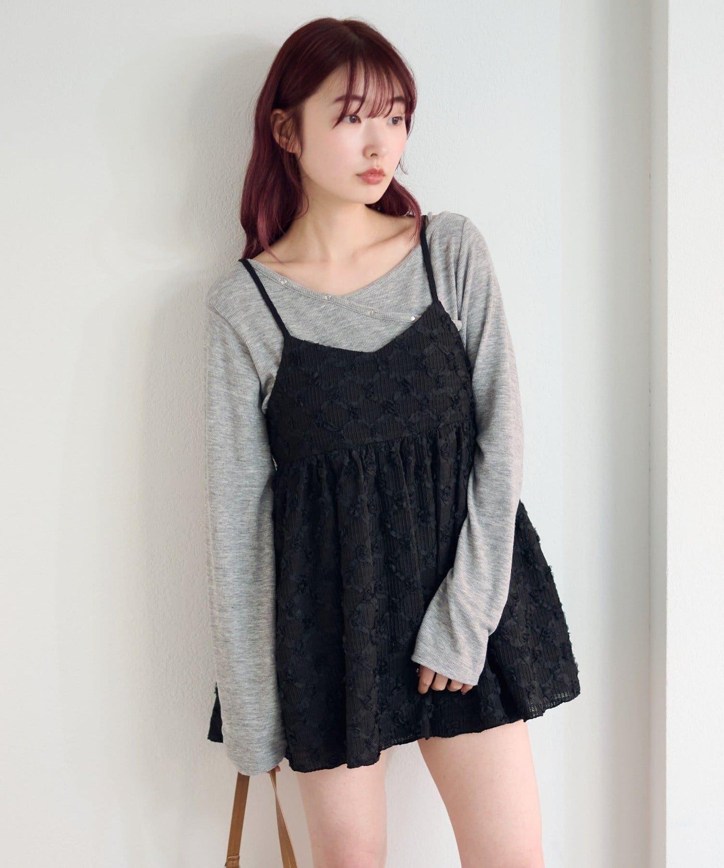 花卉提花中長款上衣