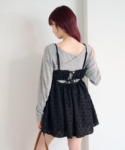 花卉提花中長款上衣