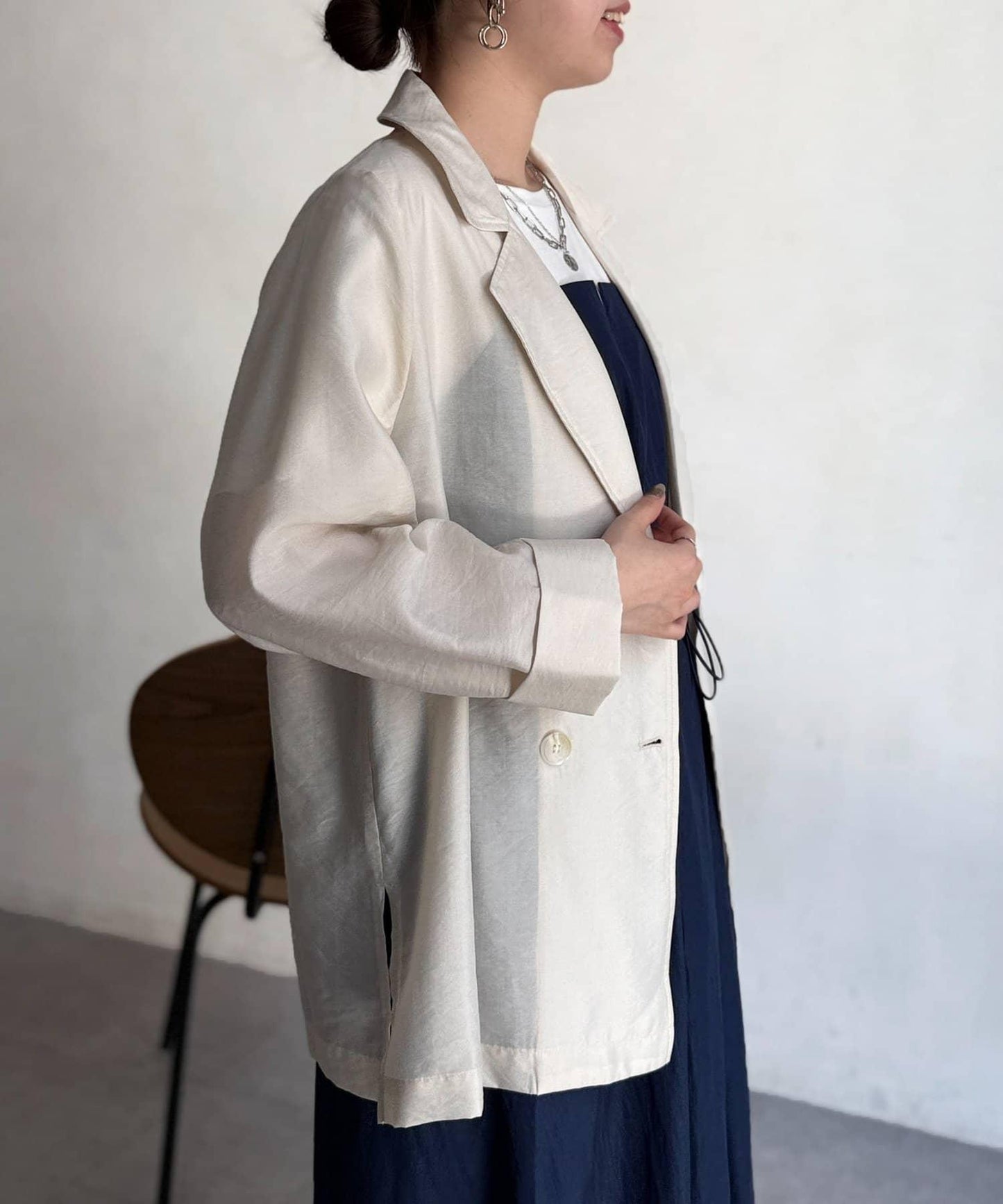 透紗西裝版型西裝外套