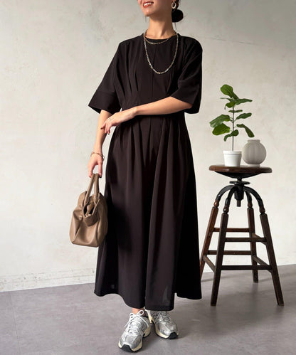 褶皺設計 連衣裙