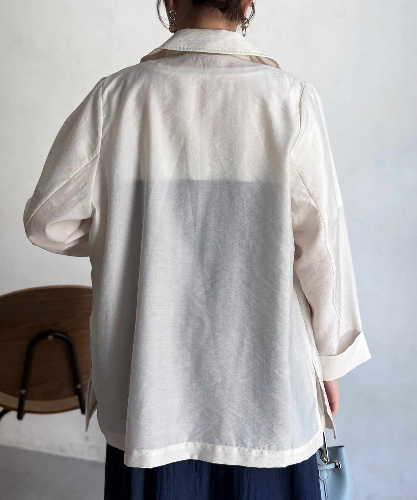 透紗西裝版型西裝外套