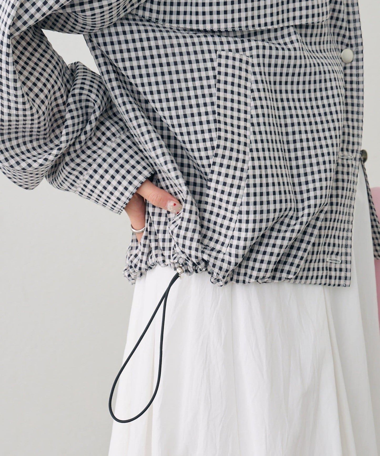 透視風衣短外套