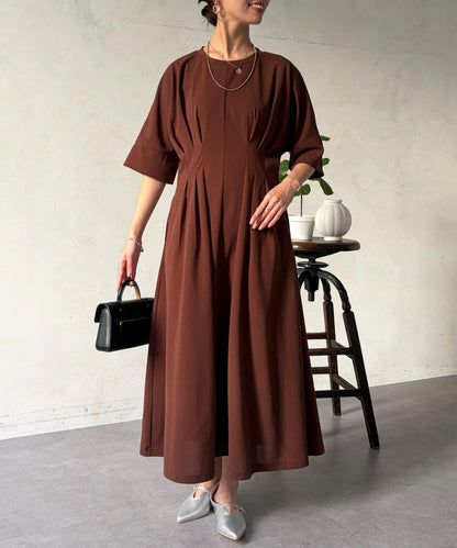 褶皺設計 連衣裙