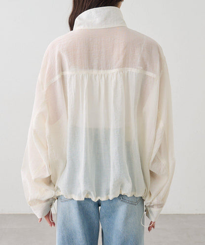 透視風衣短外套