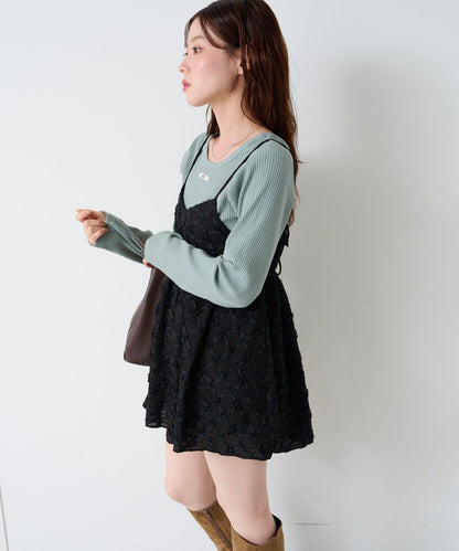 花卉提花中長款上衣