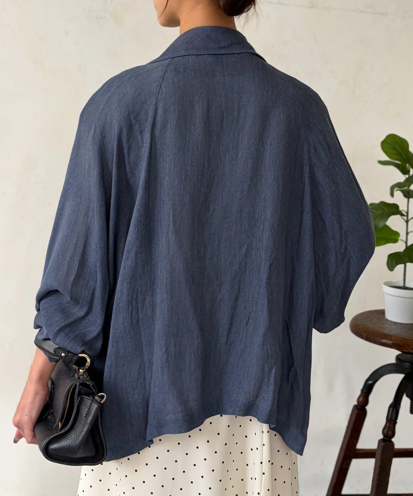 透視牛仔西裝外套