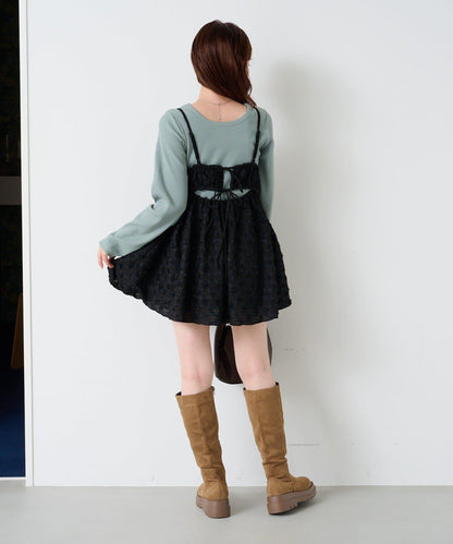 花卉提花中長款上衣