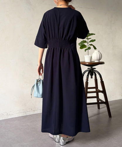 褶皺設計 連衣裙