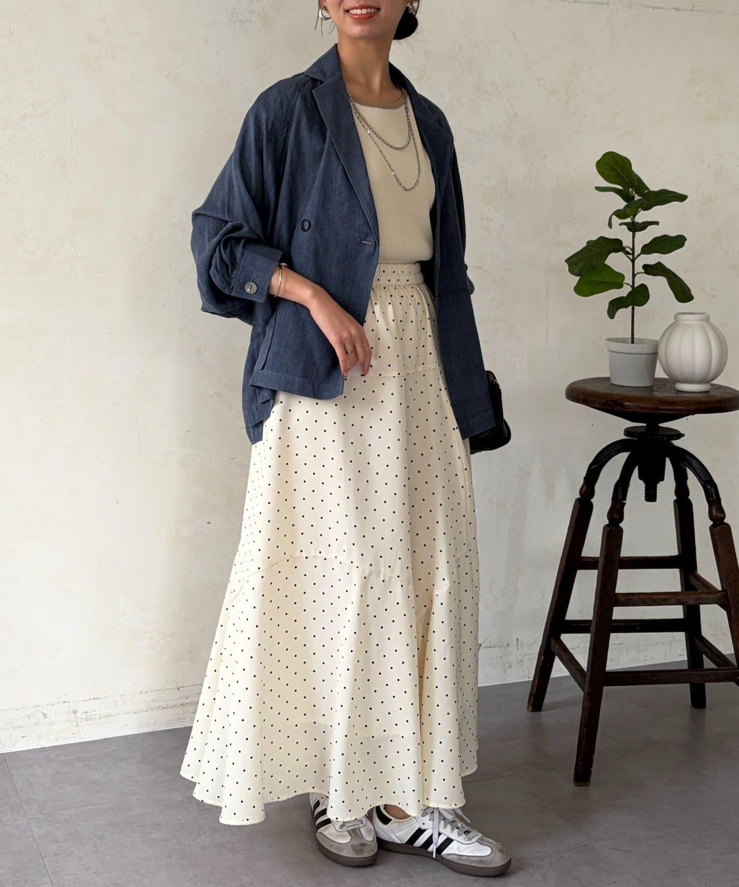 透視牛仔西裝外套