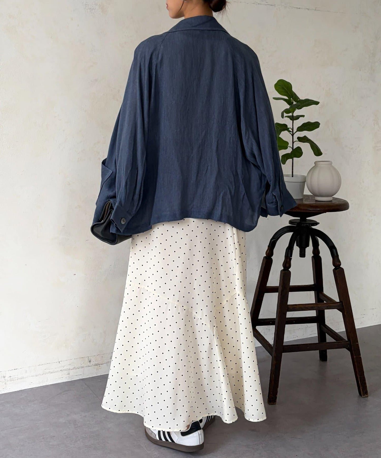 透視牛仔西裝外套