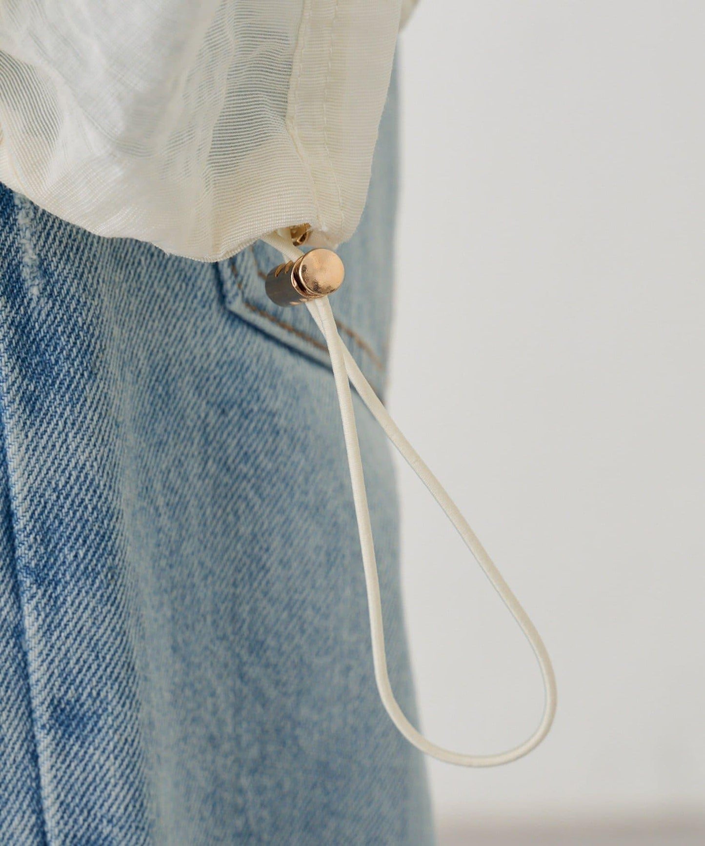 透視風衣短外套