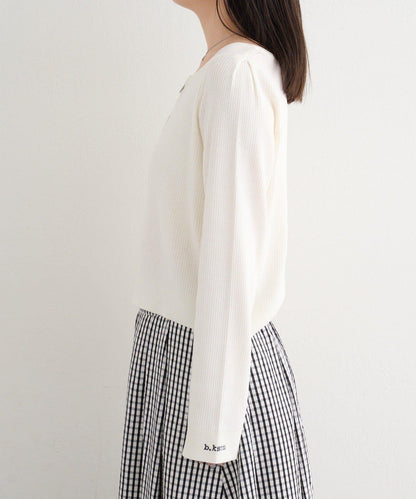 B 金銀絲針織 拉鍊 針織開衫