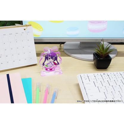 ご註文はうさぎですか？（請問您今天要來點兔子嗎？） Puchichoco系列 リゼ 迷你亞克力場景擺件 馬卡龍款