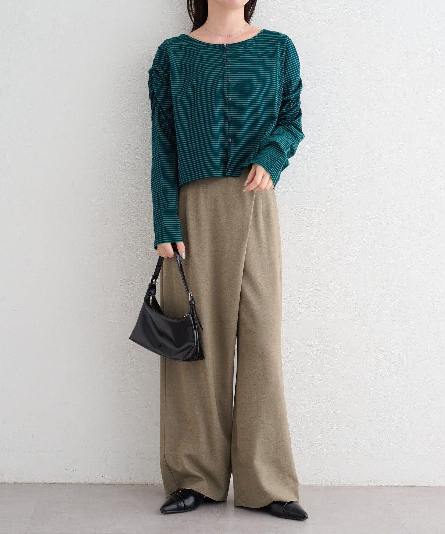 B 尚佈雷面料 裹身設計 西褲