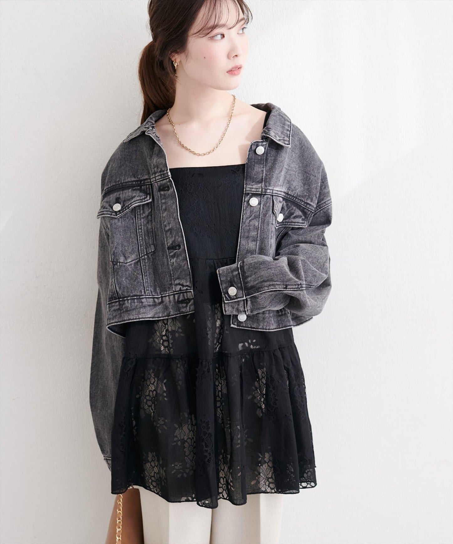 花朵蕾絲 吊帶 長款上衣