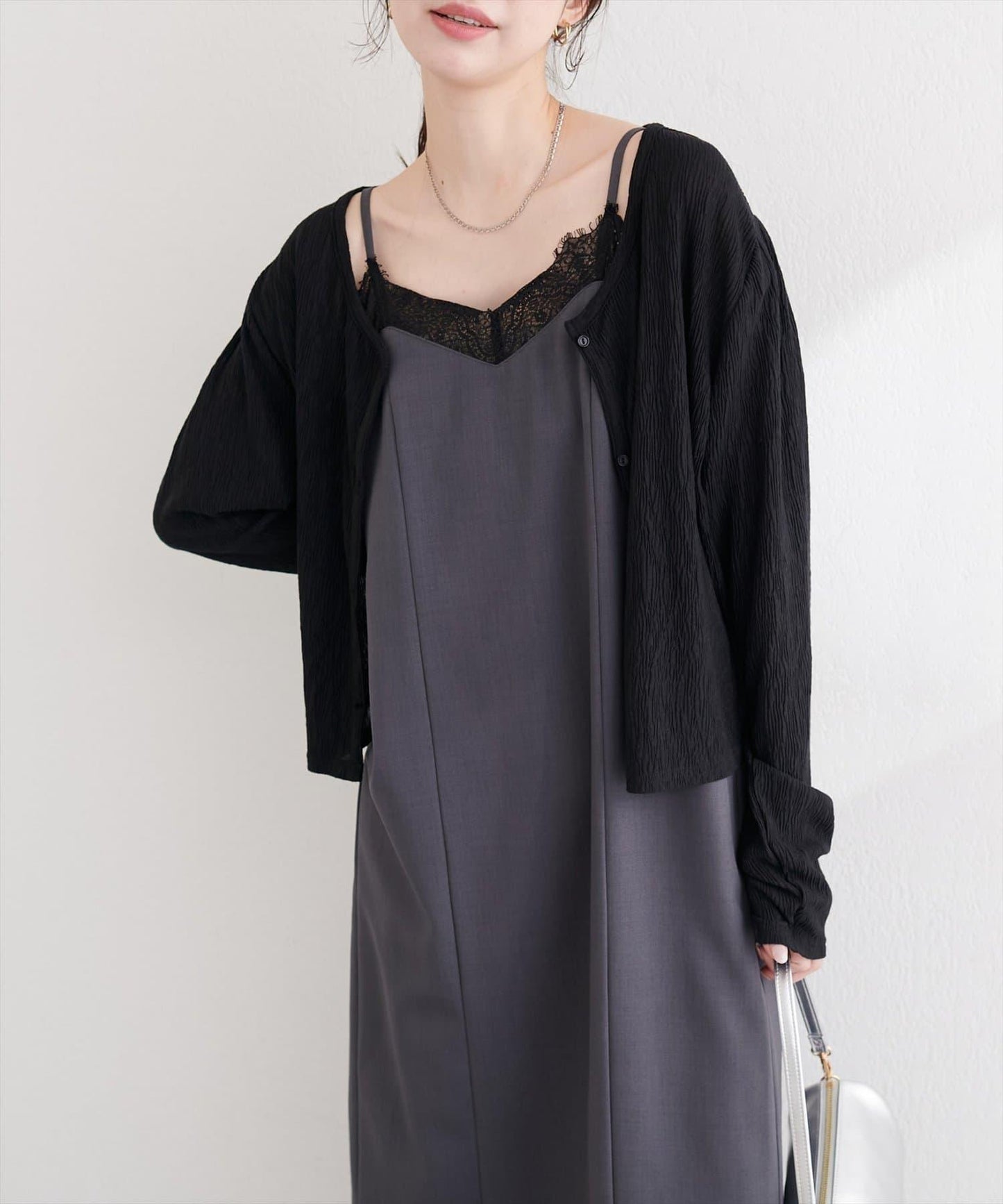 隨機縐感 2WAY 針織開衫