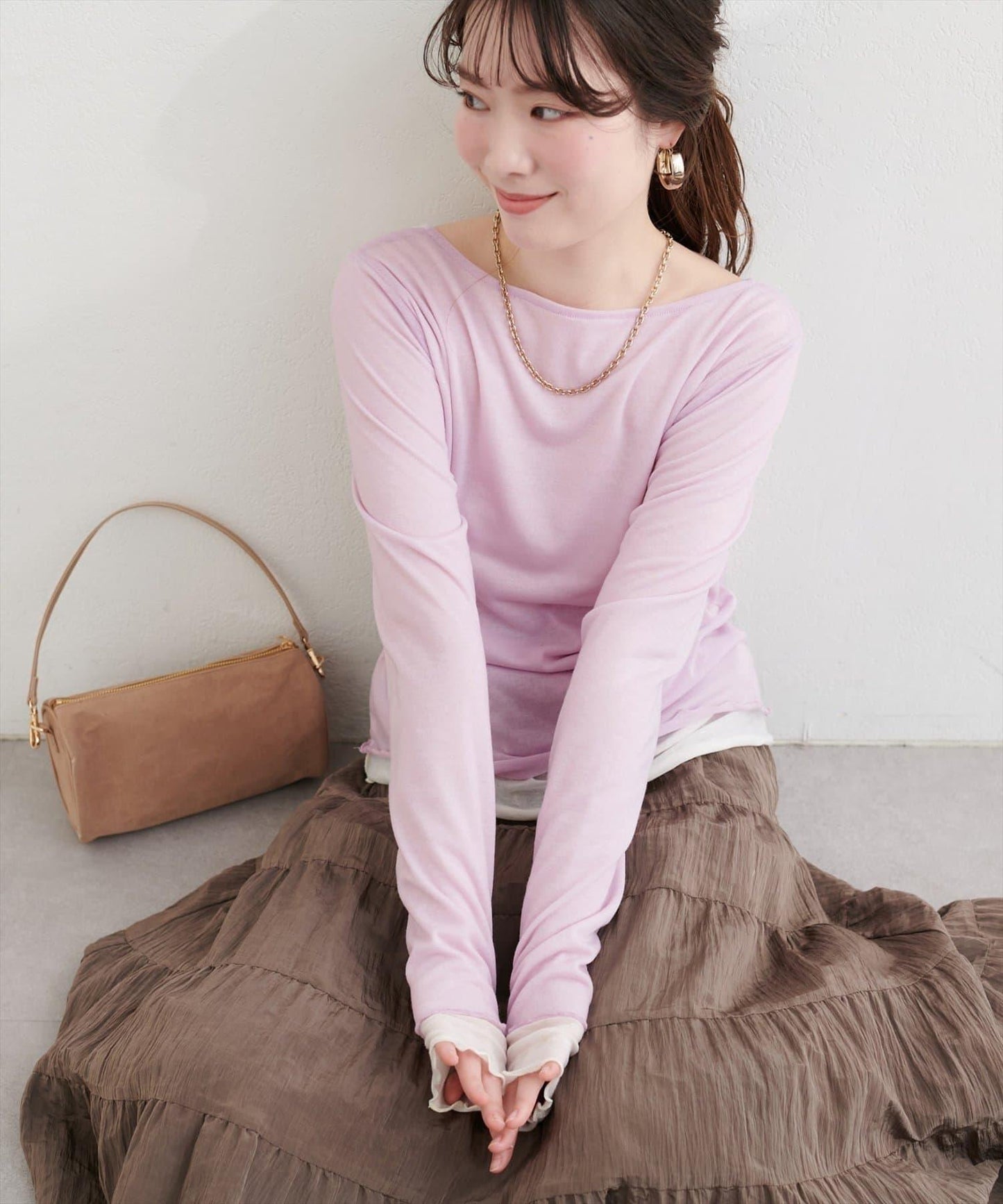 可雙面穿 透紗拼接 上衣