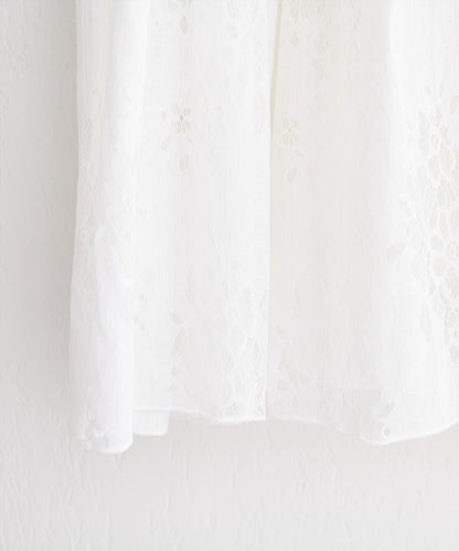 花朵蕾絲 吊帶 長款上衣