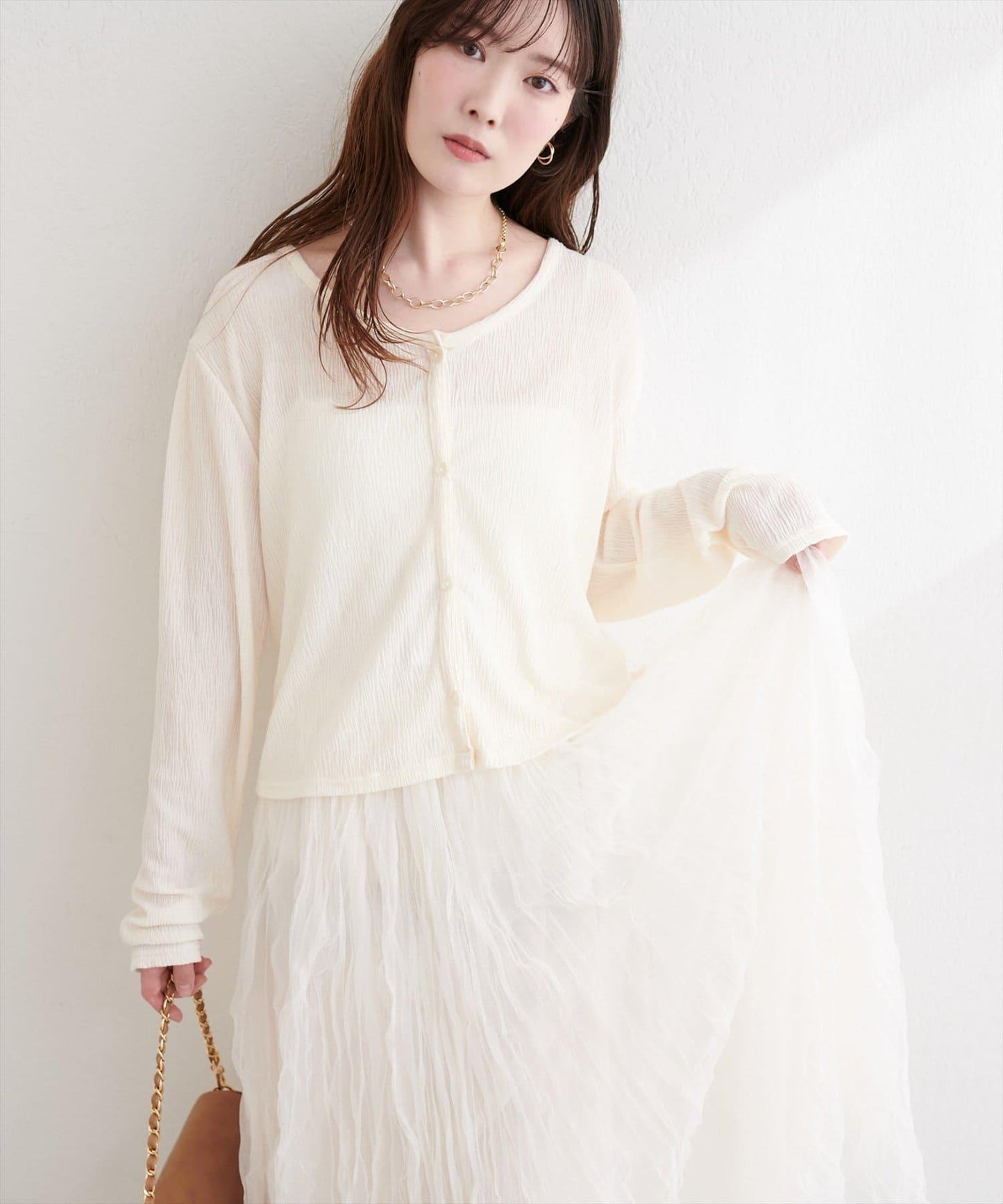 隨機縐感 2WAY 針織開衫