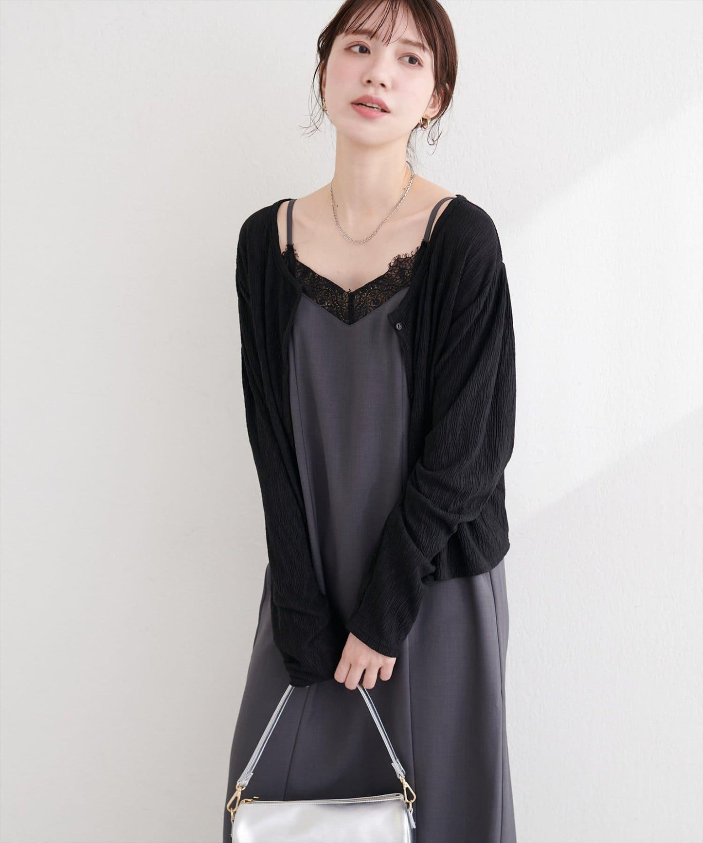 隨機縐感 2WAY 針織開衫