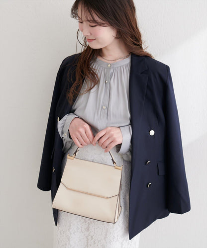 啞光扣垂墜緞面襯衫