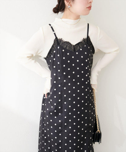 蕾絲拼接 吊帶連衣裙