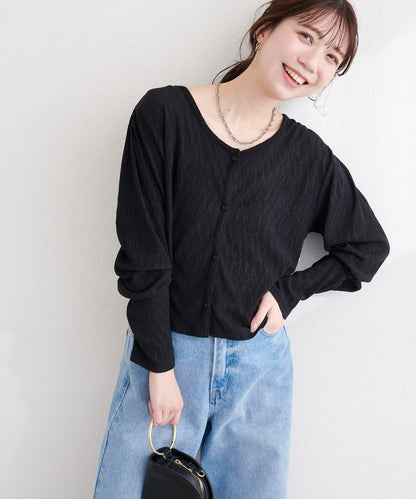 隨機縐感 2WAY 針織開衫