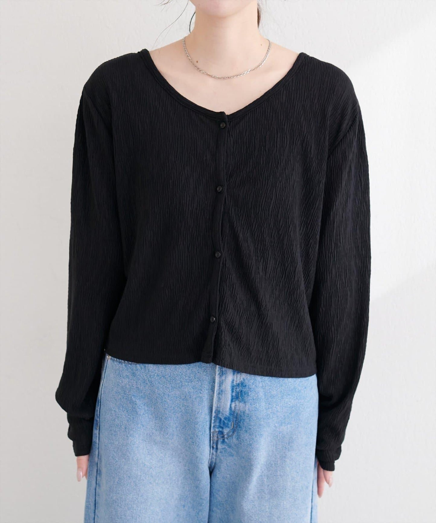 隨機縐感 2WAY 針織開衫