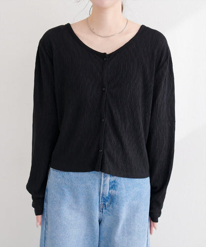 隨機縐感 2WAY 針織開衫