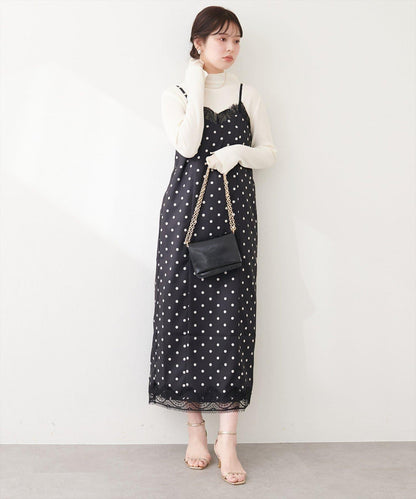 蕾絲拼接 吊帶連衣裙