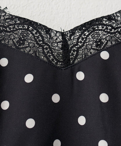 蕾絲拼接 吊帶連衣裙