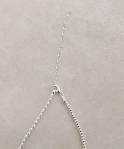 心形雙色吊墜項鍊