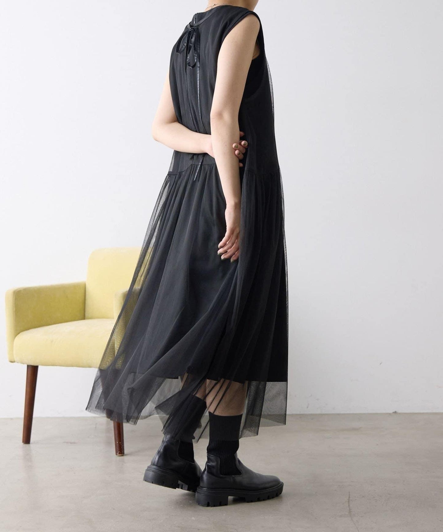 《2點セット/マルチウェイ》 提花網紗 多穿法 套裝連衣裙 SUM1 STYLE