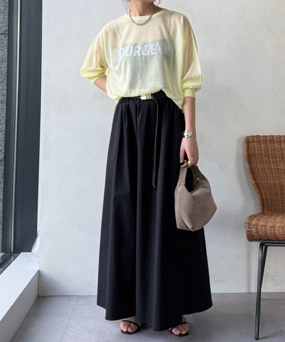 透紗LOGO針織上衣