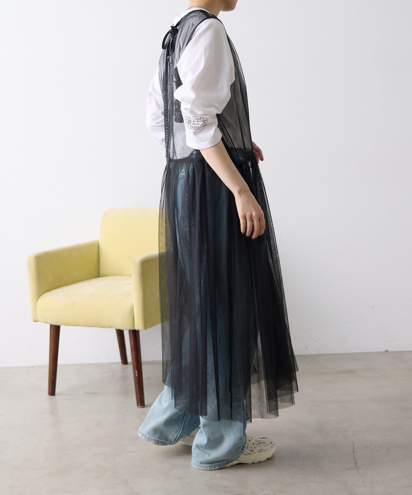 《2點セット/マルチウェイ》 提花網紗 多穿法 套裝連衣裙 SUM1 STYLE