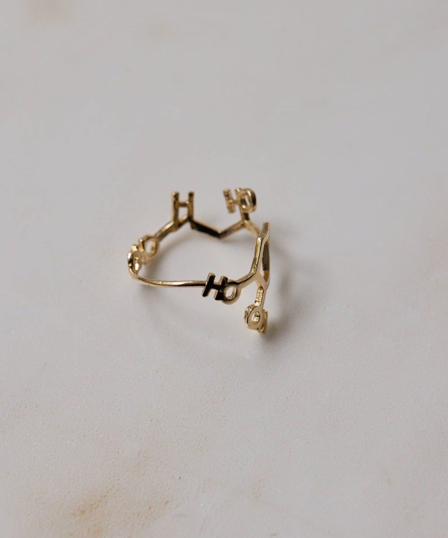 化學結構式造型 金屬戒指