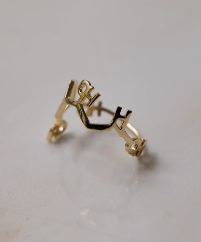 化學結構式造型 金屬戒指