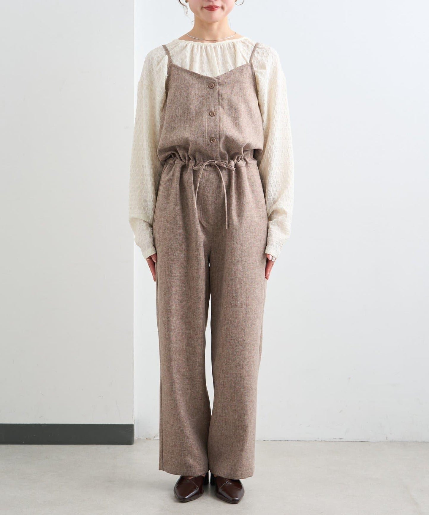 雙尺碼 小個子尺碼 可成套搭配 吊帶連體褲 B款