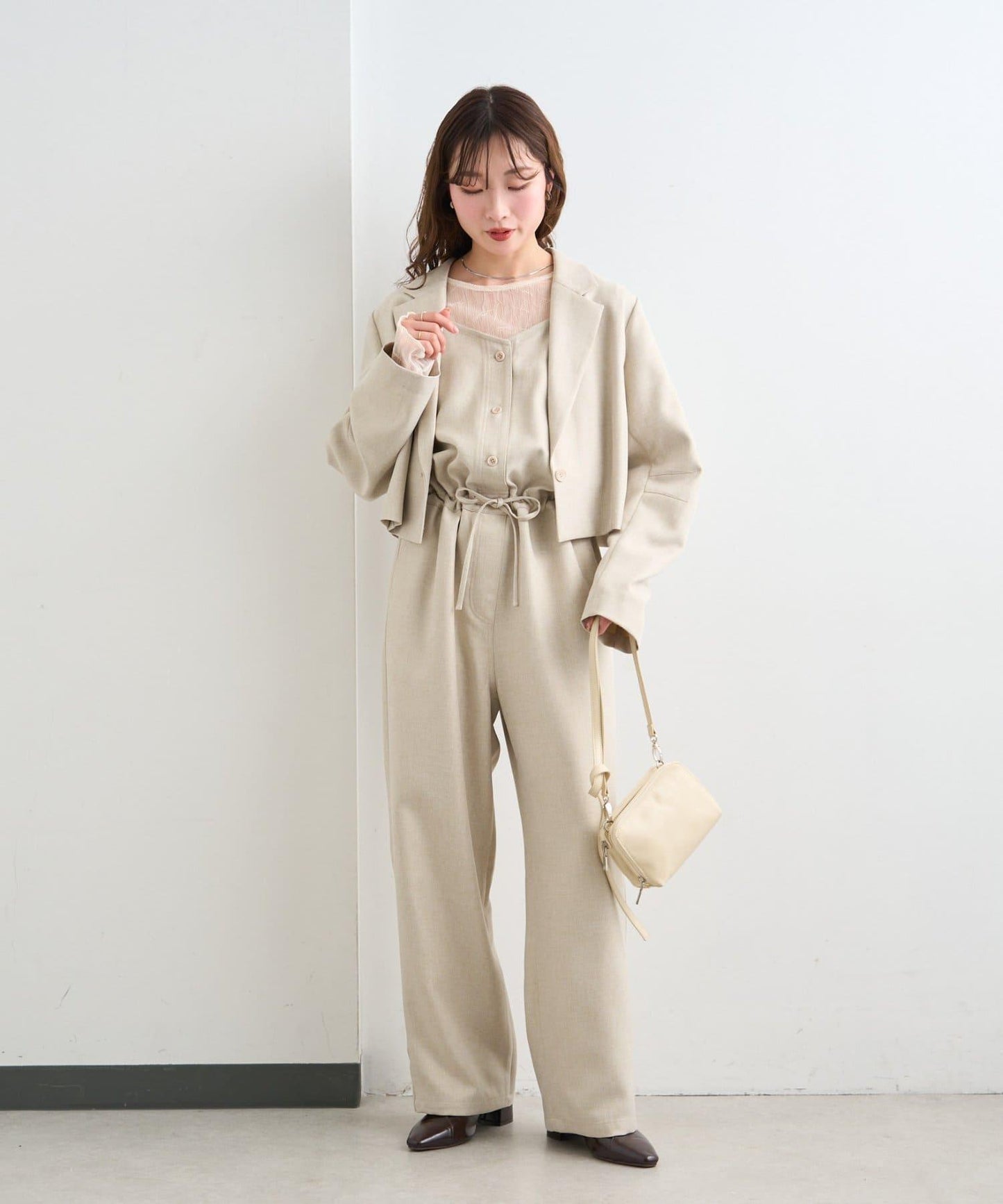 雙尺碼 小個子尺碼 可成套搭配 吊帶連體褲 B款