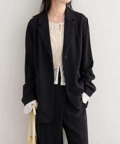 可成套搭配 S/M尺碼 B款 袖口荷葉邊外套