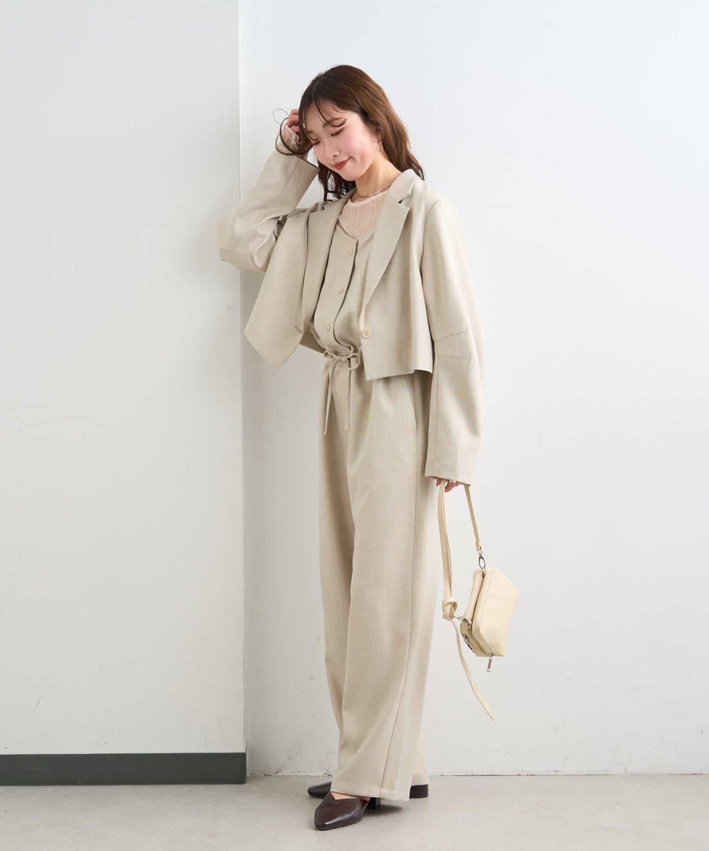 雙尺碼 小個子尺碼 可成套搭配 吊帶連體褲 B款