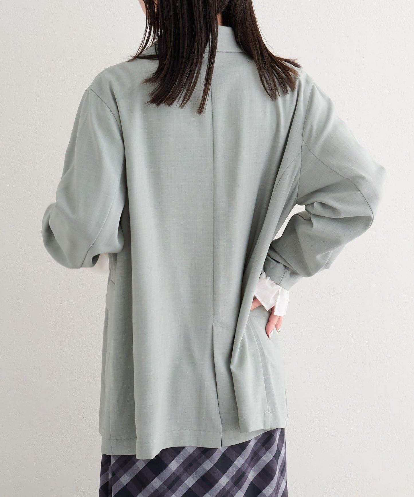 可成套搭配 S/M尺碼 B款 袖口荷葉邊外套