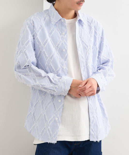 BM 條紋圓領襯衫