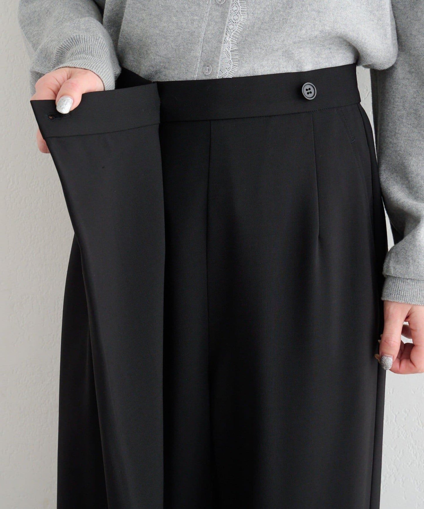 B 尚佈雷面料 裹身設計 西褲