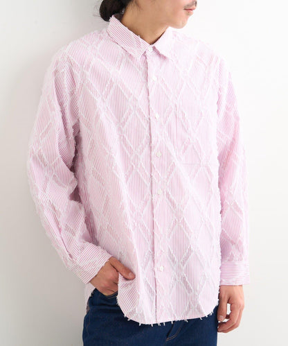 BM 條紋圓領襯衫