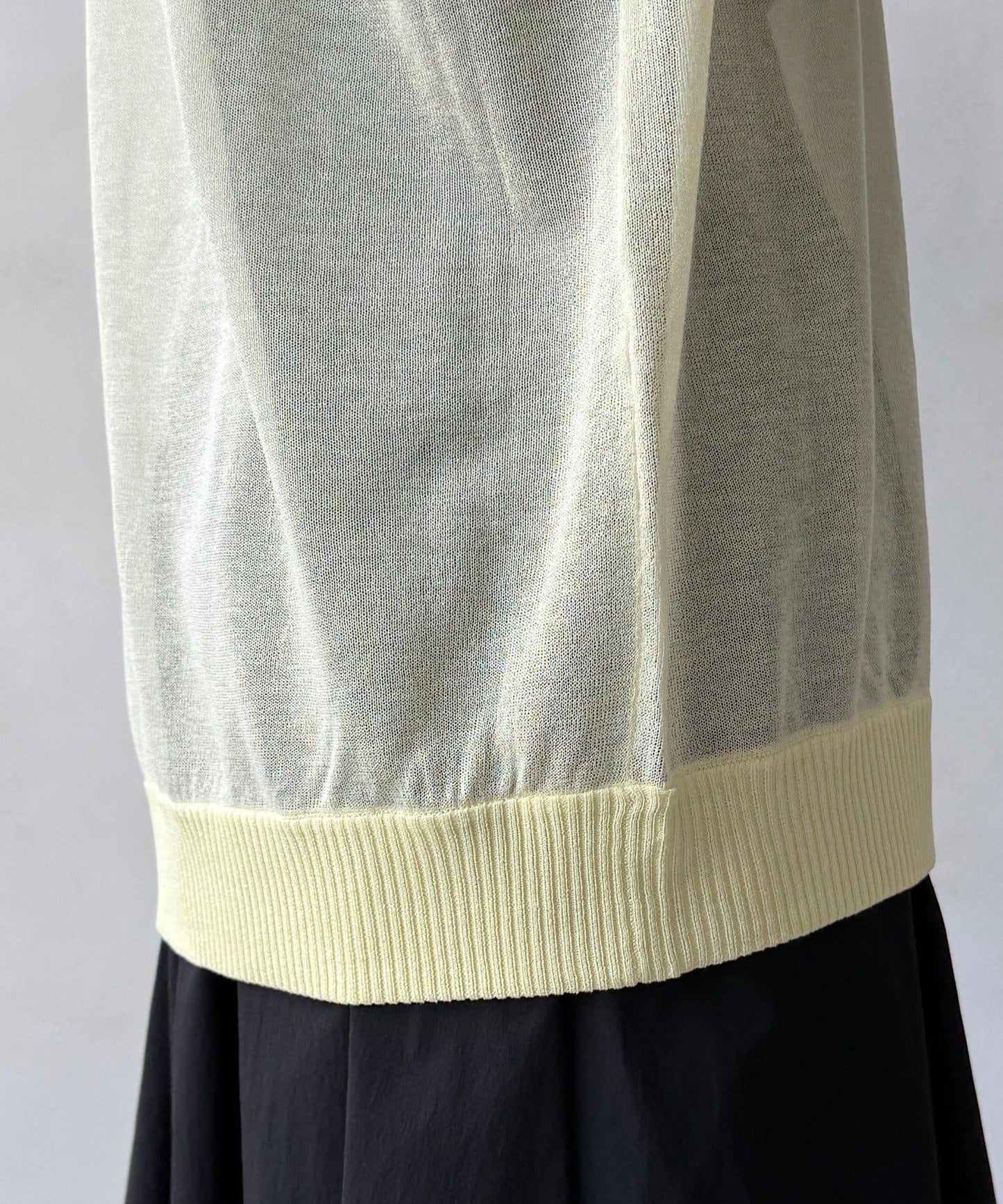 透紗LOGO針織上衣