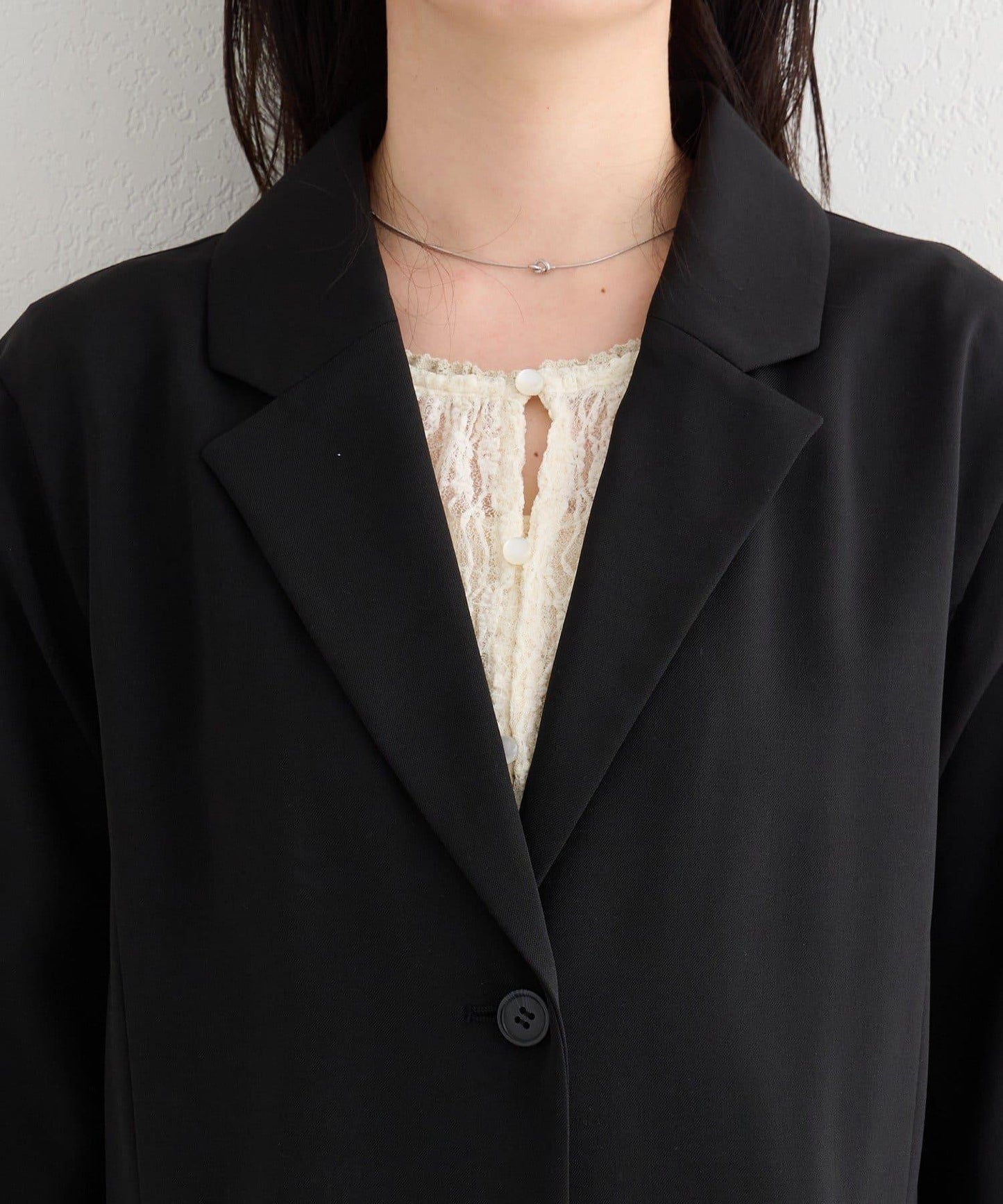 可成套搭配 S/M尺碼 B款 袖口荷葉邊外套