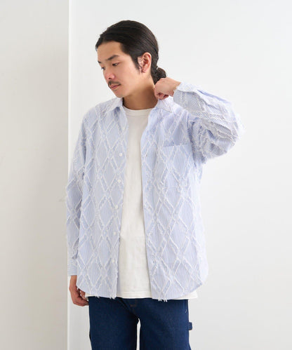 BM 條紋圓領襯衫