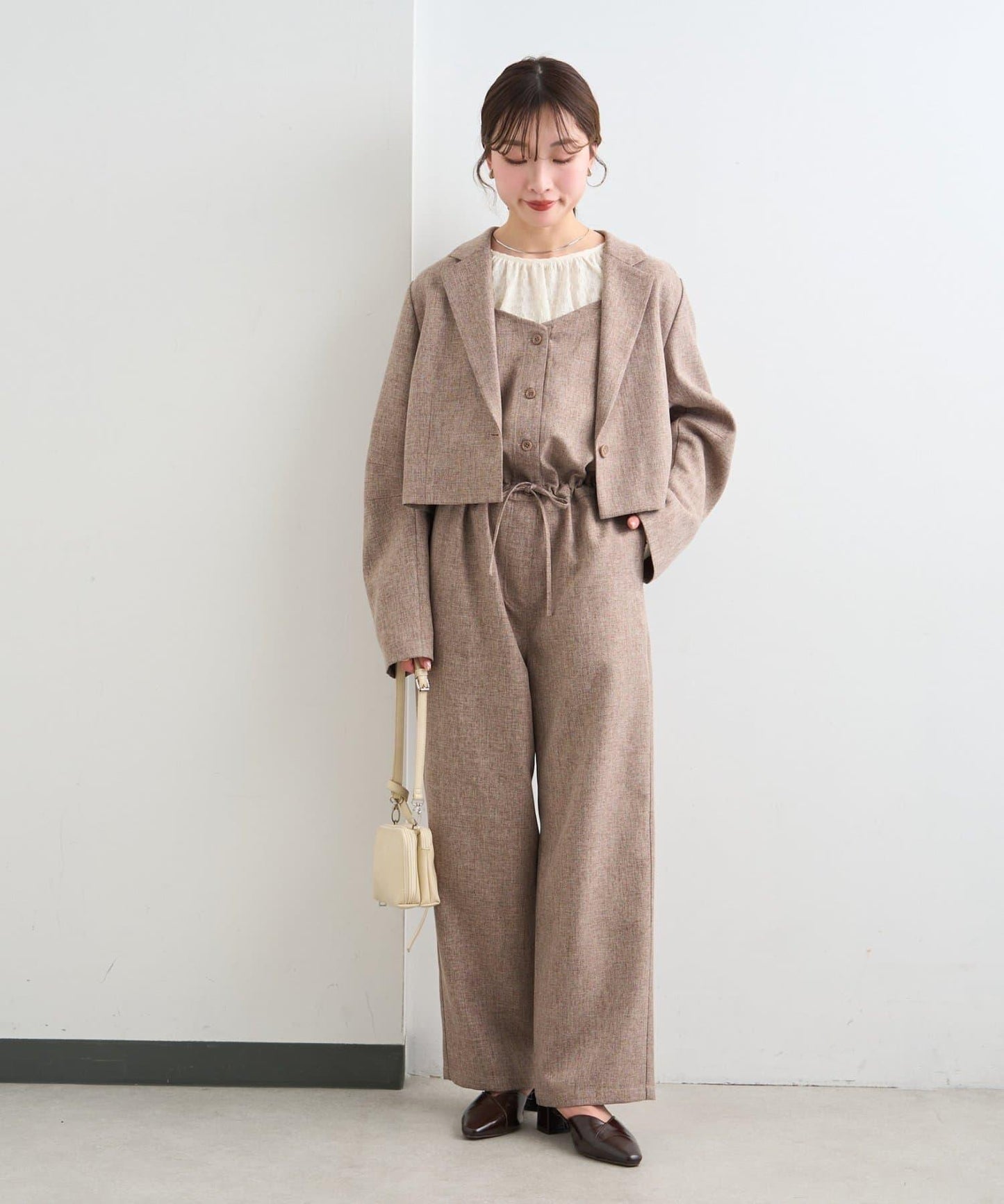 雙尺碼 小個子尺碼 可成套搭配 吊帶連體褲 B款