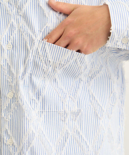 BM 條紋圓領襯衫